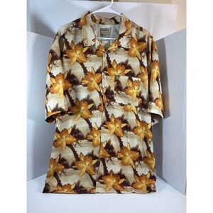 Mens‎ Quiksilver hawaiian shirt floral  XL